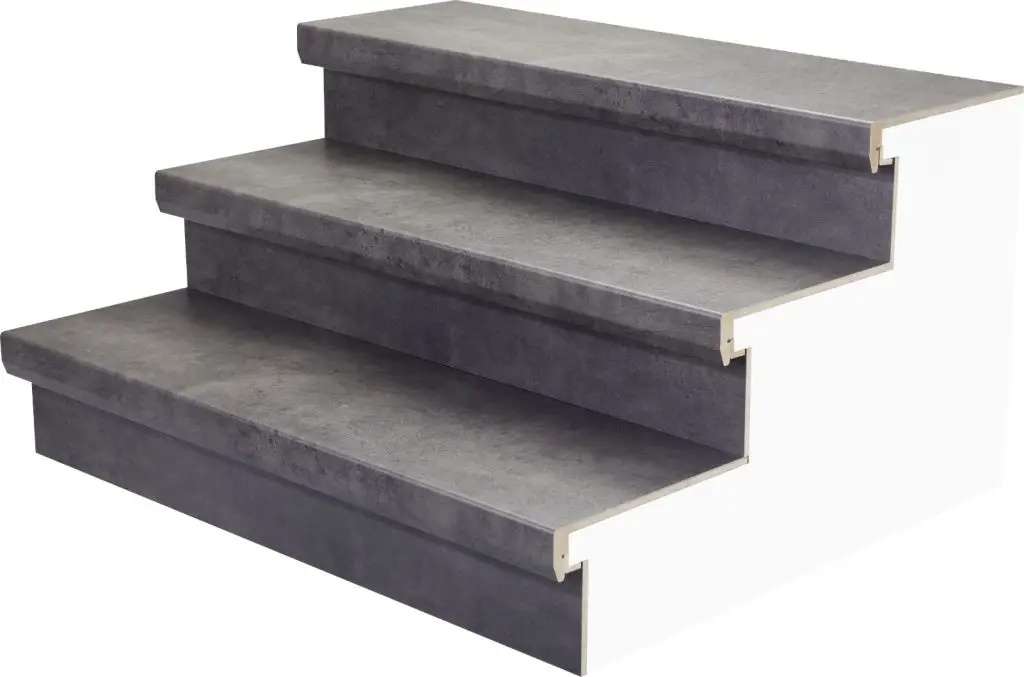 Revêtement escalier décor Basalte foncé pro