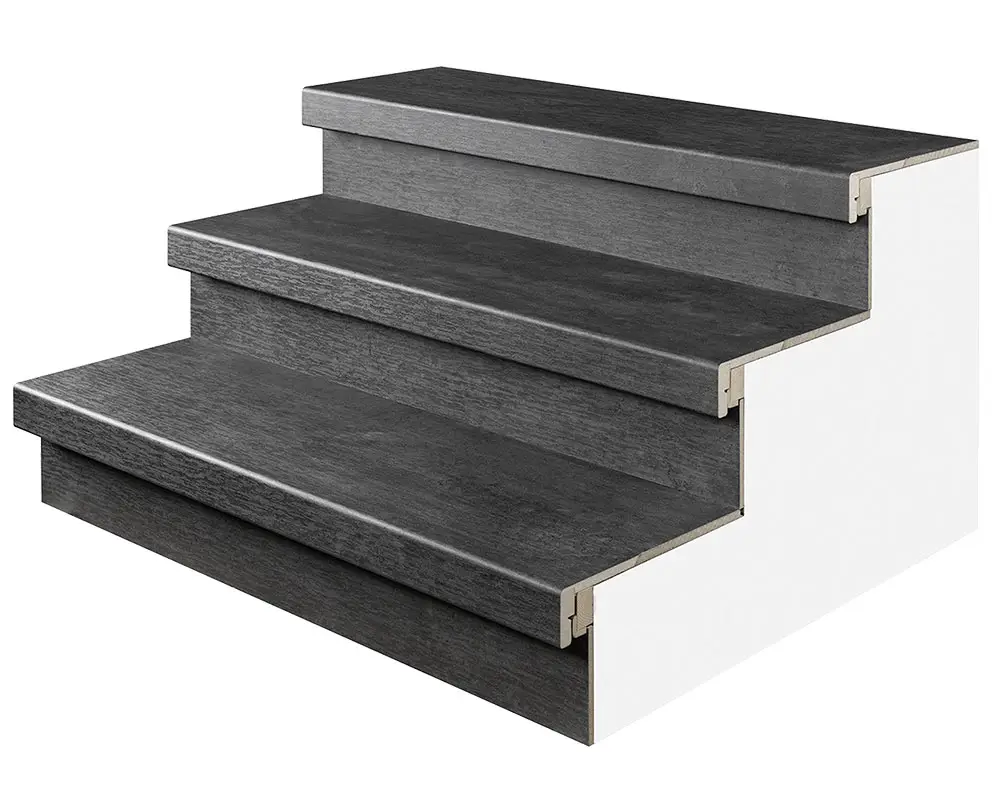 Revêtement escalier décor anthracite pro