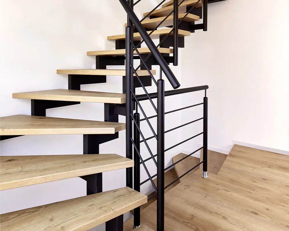 Habillage escalier chêne campagne