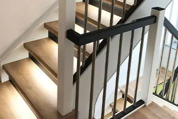 Rénovation par habillage escalier d'immeuble