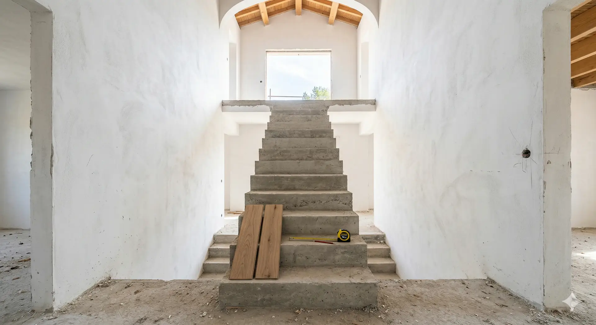 Escalier de maison neuve : bien choisir son habillage dès la construction