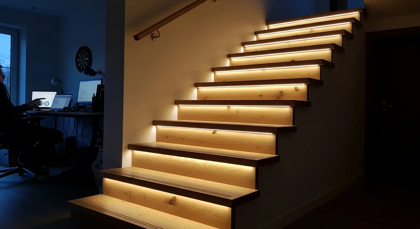 Éclairage LED escalier | Créer une ambiance unique chez vous