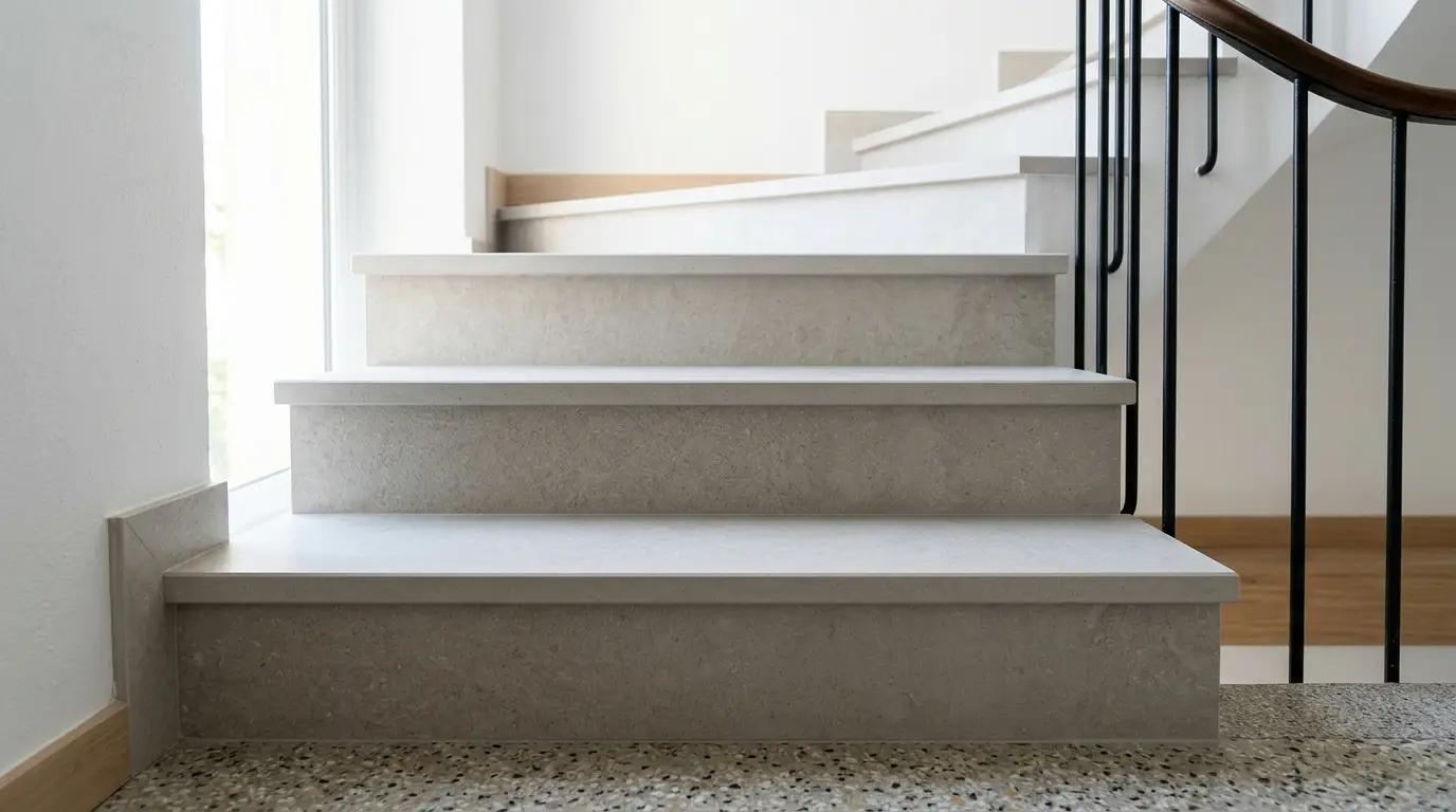 Escalier en granito | Le conserver ou l'habiller ?
